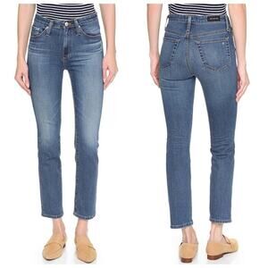 Alexa Chung for AG Sabine High Rise Straight Leg Jeans 28 Blue